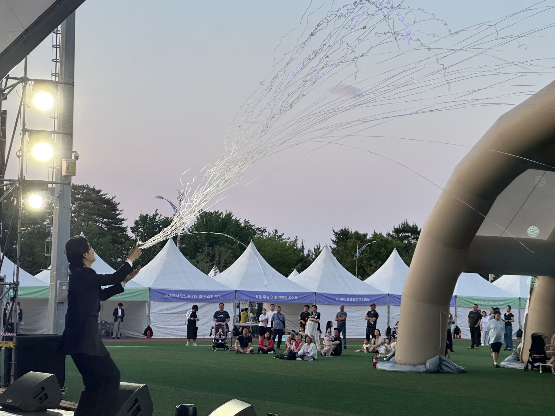 실향민문화축제 공연 장면